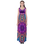 Mandala Fishes Empire Waist Maxi Dress