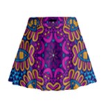 Mandala Fishes Mini Flare Skirt