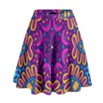 Mandala Fishes High Waist Skirt