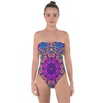 Mandala Fishes Tie Back One Piece Swimsuit