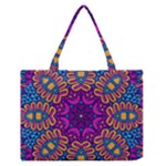 Mandala Fishes Zipper Medium Tote Bag