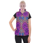 Mandala Fishes Women s Button Up Vest