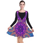 Mandala Fishes Plunge Pinafore Dress