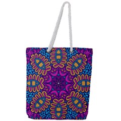 Full Print Rope Handle Tote (Large) 