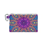 Mandala Fishes Canvas Cosmetic Bag (Small)