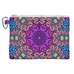 Mandala Fishes Canvas Cosmetic Bag (XL)