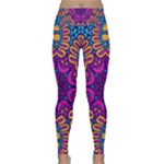 Mandala Fishes Lightweight Velour Classic Yoga Leggings