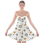 Rabbit, Lions And Nuts   Strapless Bra Top Dress