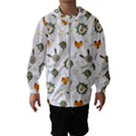 Rabbit, Lions And Nuts   Kids  Hooded Windbreaker