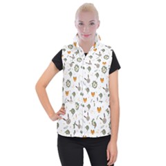 Rabbit, Lions And Nuts   Women s Button Up Vest from ArtsNow.com