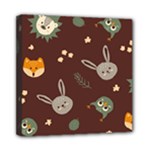 Rabbits, Owls And Cute Little Porcupines  Mini Canvas 8  x 8  (Stretched)