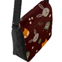 Flap Closure Messenger Bag (L) 