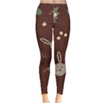 Rabbits, Owls And Cute Little Porcupines  Leggings 