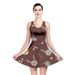 Rabbits, Owls And Cute Little Porcupines  Reversible Skater Dress