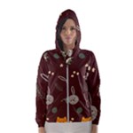 Rabbits, Owls And Cute Little Porcupines  Women s Hooded Windbreaker