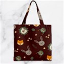 Zipper Grocery Tote Bag 