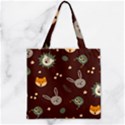 Zipper Grocery Tote Bag 