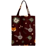 Rabbits, Owls And Cute Little Porcupines  Zipper Classic Tote Bag