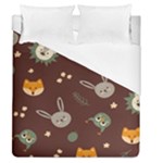 Rabbits, Owls And Cute Little Porcupines  Duvet Cover (Queen Size)