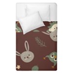 Rabbits, Owls And Cute Little Porcupines  Duvet Cover Double Side (Single Size)