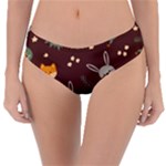 Rabbits, Owls And Cute Little Porcupines  Reversible Classic Bikini Bottoms