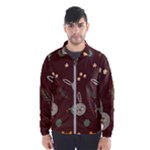 Rabbits, Owls And Cute Little Porcupines  Men s Windbreaker