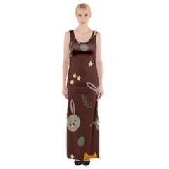 Thigh Split Maxi Dress 