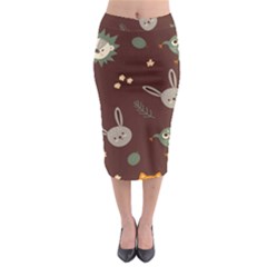 Midi Pencil Skirt 