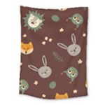 Rabbits, Owls And Cute Little Porcupines  Medium Tapestry