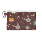 Rabbits, Owls And Cute Little Porcupines  Canvas Cosmetic Bag (Medium)