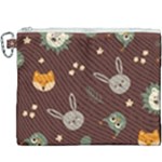 Rabbits, Owls And Cute Little Porcupines  Canvas Cosmetic Bag (XXXL)