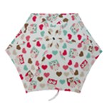 Lovely Owls Mini Folding Umbrella