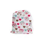 Lovely Owls Drawstring Pouch (Medium)