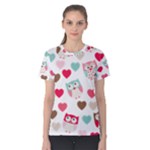 Lovely Owls Women s Cotton Tee