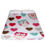 Lovely Owls Fitted Sheet (Queen Size)