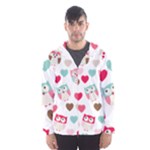 Lovely Owls Men s Hooded Windbreaker