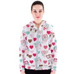 Lovely Owls Women s Zipper Hoodie