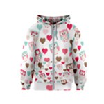 Lovely Owls Kids  Zipper Hoodie