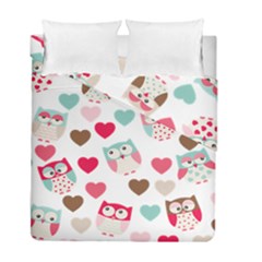 Lovely Owls Duvet Cover Double Side (Full/ Double Size) from ArtsNow.com