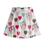 Lovely Owls Mini Flare Skirt