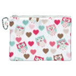 Lovely Owls Canvas Cosmetic Bag (XL)