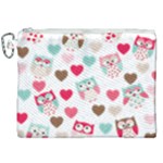 Lovely Owls Canvas Cosmetic Bag (XXL)