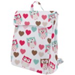 Lovely Owls Flap Top Backpack