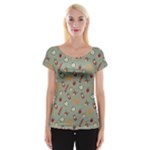 Wild Forest Friends  Cap Sleeve Top