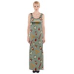 Wild Forest Friends  Thigh Split Maxi Dress