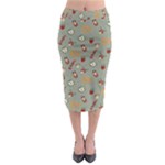 Wild Forest Friends  Midi Pencil Skirt