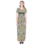 Wild Forest Friends  Short Sleeve Maxi Dress