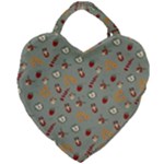 Wild Forest Friends  Giant Heart Shaped Tote