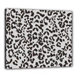 Leopard print gray theme Canvas 24  x 20  (Stretched)