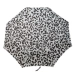 Leopard print gray theme Folding Umbrella